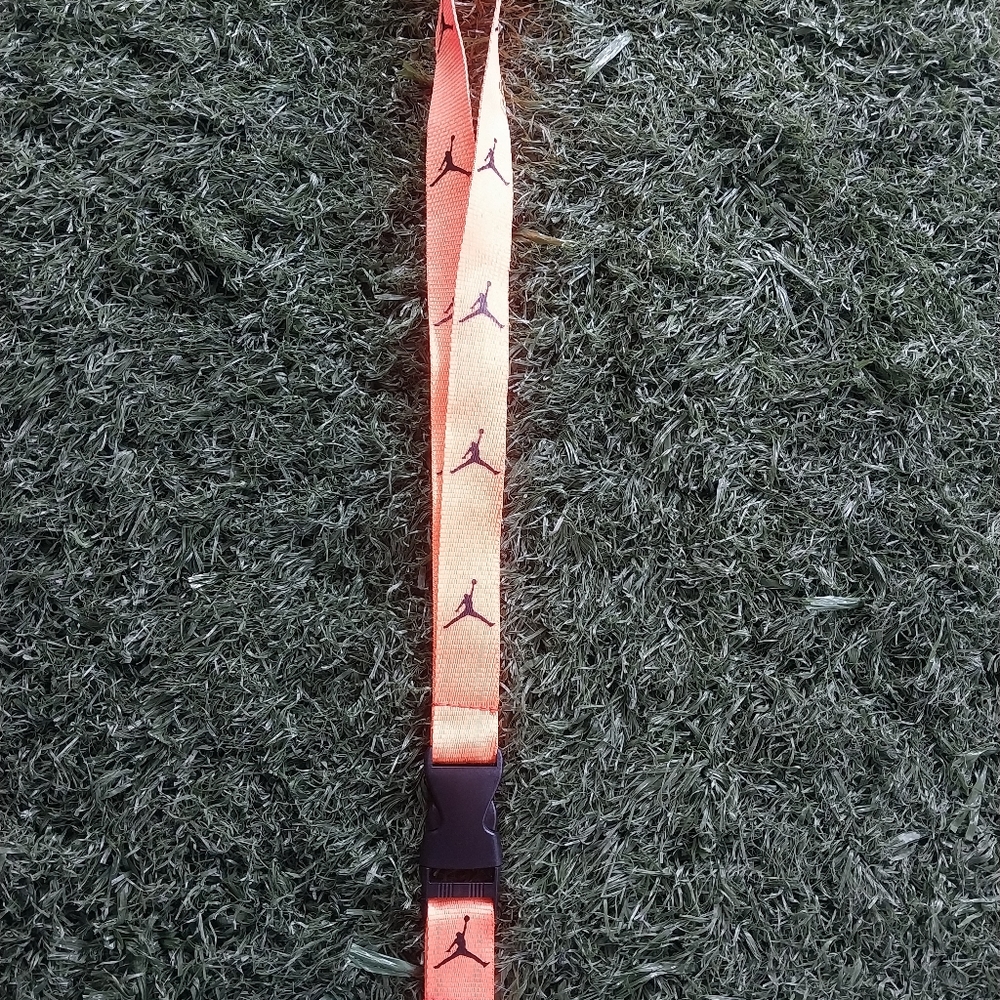 Yellow and black lanyard
